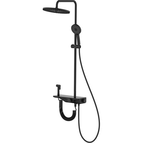 Colonna doccia 3 getti con deviatore 4 vie con mensola con idroscopino Aquasanit (1/2)