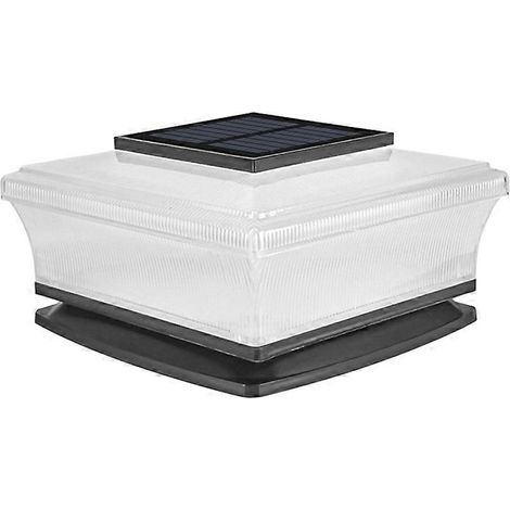 Lampe solaire LED sur poteau, éclairage pilier chaud, éclairage de jardin, de rue et de sol, rechargeable, étanche, pour aménagement paysager, mur ou allée extérieure (1/5)