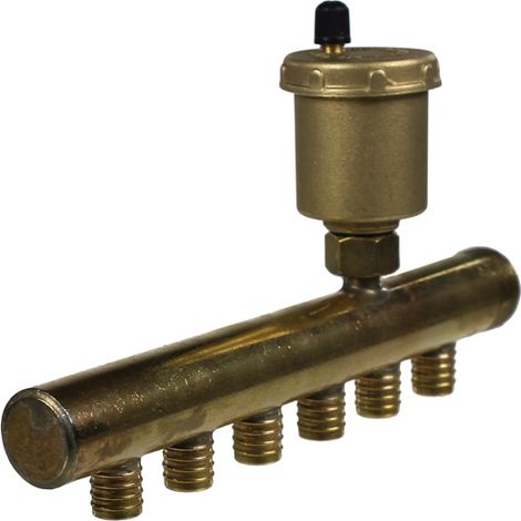 Collecteur à Glissement 3/4 Mâle-B Purgeur auto 6 départs de 16 (1/5)