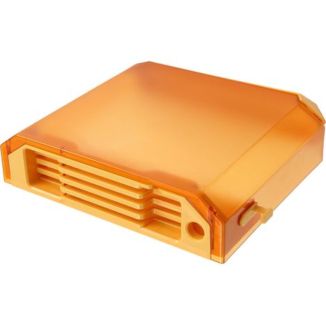 Porte-couteaux de cuisine transparent en PET, support mural jaune (1/5)