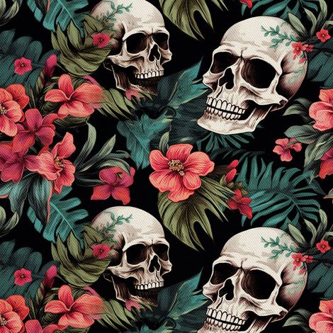 Tela Oxford decorativa para exteriores - Motivo de calavera I DX4255 (1/5)