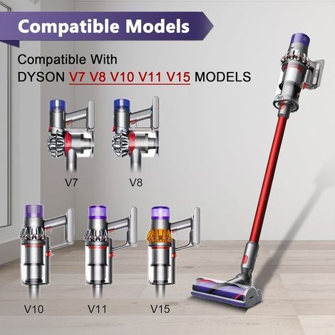 Tête de Brosse pour Dyson V7 V8 V10 V11 V15 SV10 SV11 SV12 SV14 Motorhead, Brosse Turbine, Brosse Motorisée pour Tapis et Sols Durs Pièce de Rechange 967483-04 (1/5)