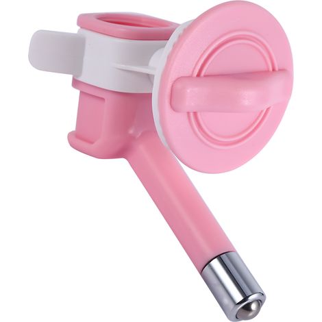 Distributeur d'eau automatique pour chien et chat, buse en plastique, abreuvoir, fontaine suspendue (rose) (1/5)