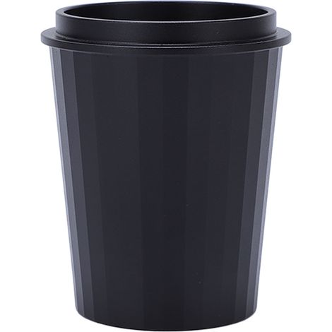 Tasse de dosage café 51mm en alliage d'aluminium aviation, distributeur de poudre pour moulin à café et machine à café, noir (1/5)