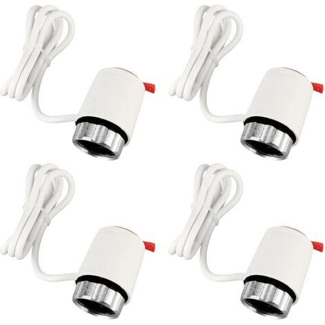 Pair Servomoteur thermot 230 V AC, M30 X 1,5 NC Normalement Fermé L'actionneur électrothermique, Actionneur Thermoélectrique convient collecteurs de circuit de chauffage courants(4 Pièces) (1/5)