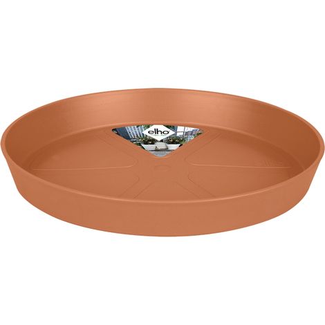 Elho Loft Urban Soucoupe Ronde 48 - Marron - L 48 x B 47.8 x H 5 cm - extérieuraccessoires - 100% recyclé (1/2)