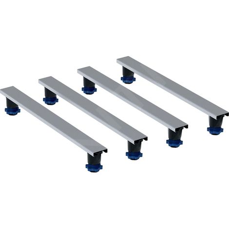 Ensemble de pieds et 4 traverses de 700 mm H : 9-21 cm, pour receveur de douche en résine minérale (1/2)