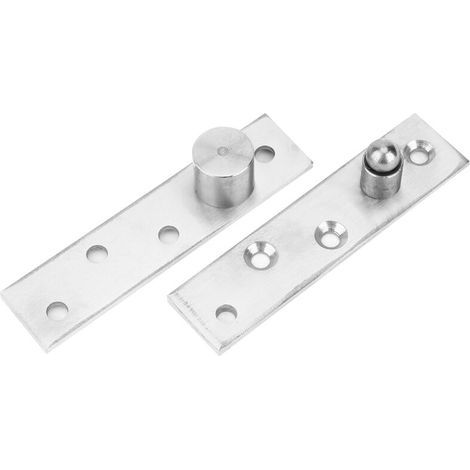 charnières pivotantes à 360° en acier inoxydable (2 pièces), pièces de quincaillerie pour charnières à pivot supérieur et inférieur, axe excentrique (1/5)