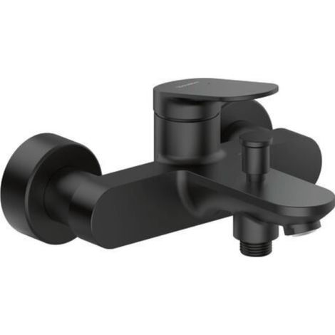 Mitigeur bain douche mécanique DURAVIT Wave noir mat (1/4)