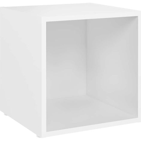 Maison Exclusive - TV-Schrank Weiß 37x35x37 cm Holzwerkstoff (1/5)