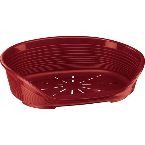 LETTINO PER ANIMALI 'SIESTA DELUXE' N.6 - cm 70,5 x 52 x h.23,5 / bordeaux - FERPLAST