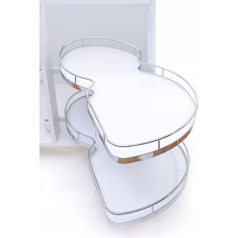 Panier d'angle coulissant Magic Corner, frein de recul droit, serrage 900 mm (1/5)