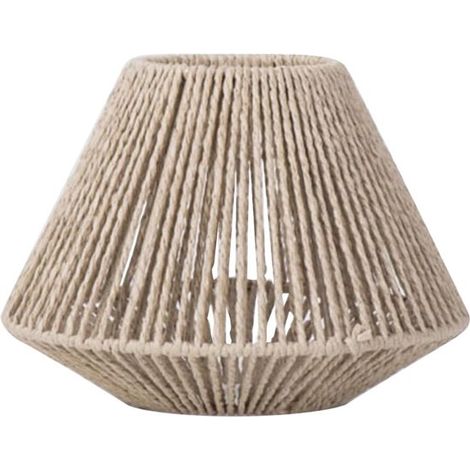 Handgewebter Lampenschirm, Lampenschirm aus künstlichem Rattan, umweltfreundlicher Lampenschirm aus Papierseil, dekorativer Lampenschirm für das (1/5)