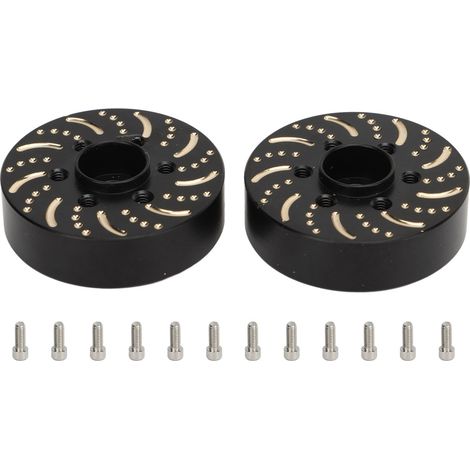 Poids de roue en laiton avec adaptateur hexagonal 6 trous pour jantes beadlock 1.9 et 2.2 pouces, 12mm