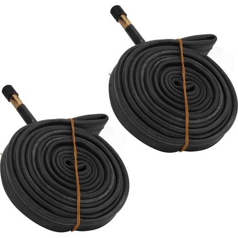 2 Pièces Chambre à Air Vélo 700x23C Valve Presta 48mm pour VTT et Route (1/5)