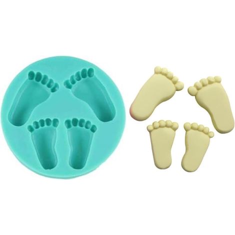 Molde de silicona para pies de niños (1/3)