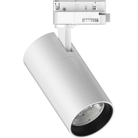 Proiettore Cilindrico Quick Alluminio Bianco Led 15W 4000K On-Off Cri80 (1/4)