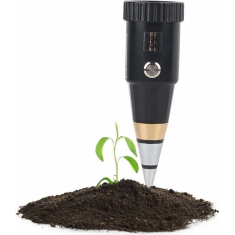 Humidimètre de sol pour plantes – Testeur de sol 2 en 1 avec humidimètre de sol et pH-mètre du sol – Indicateur d\'humidité des plantes, humidimètre pour plantes, testeur de pH de jardin-Chrom (1/5)