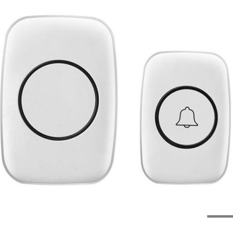 Sonnette Sans Fil - Etanche IP44 - Portée 300 M - 60 Mélodies - Volume Réglable 5 Niveaux - Flash LED - Pour Maison Ou Bureau - 1 Pièce (1/4)