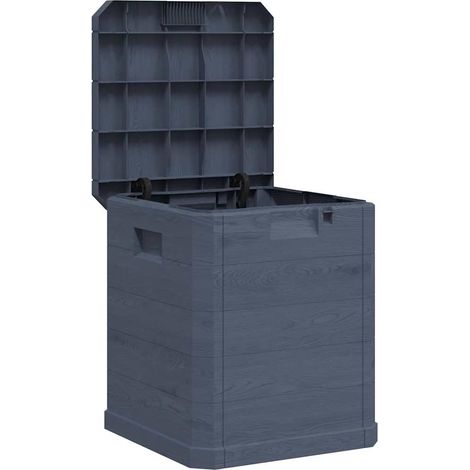Boîte de rangement de jardin 90 L Anthracite (1/5)