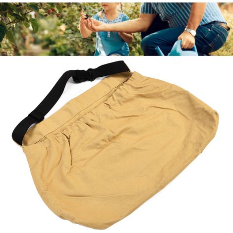 Sac de cueillette en extérieur, sac pour la cueillette de légumes/verger, sac pour la cueillette de fruits, sac à outils de ceinture, sac de rangement pour baies sauvages, couleur kaki (1/5)