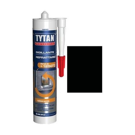 MASTICE REFRATTARIO TYTAN - NERO ML 300- 3 pezzi