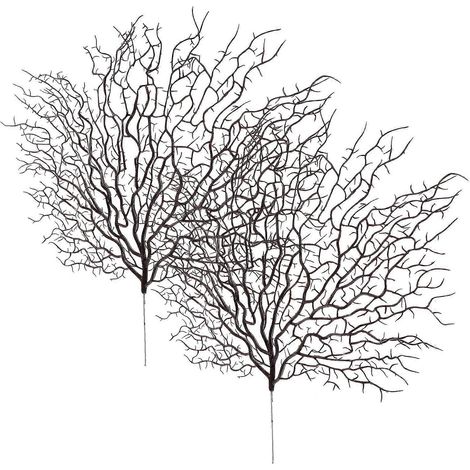 2pcs Artificial Tree Branches Diy Antler Twigs Plastic Branches Artificial Coral Branch (1/5)
