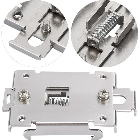 Support de Montage sur Rail DIN 35mm C45 pour Relais Statique, Support de Fixation Universel avec Serrage Rapide pour Armoire Électrique (1/5)