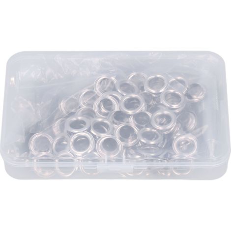 Kit d'outils pour œillets de 100 jeux, kit d'outils pour boutonnières en toile de 12 mm de diamètre intérieur et œillets métalliques, comprenant les outils d'installation.