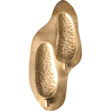 Wandkerzenhalter PENICHE Metall 60 cm Gold