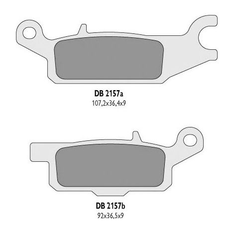 Pastillas De Freno Traseras Delta Grizzly Kodiak 700 550 YFM Atv Quad Yamaha