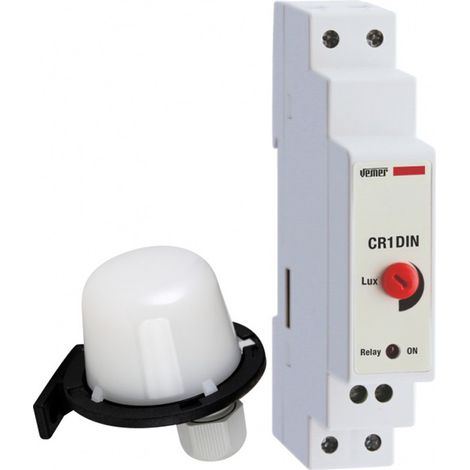 Interruptor crepuscular de barra DIN con sonda externa (1/2)