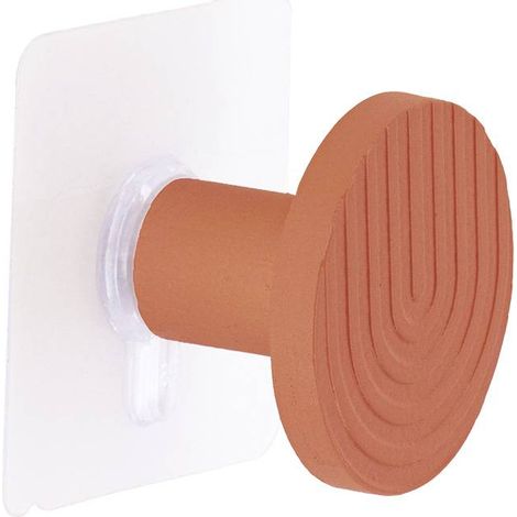 Piolo in legno di bambù inciso d 5cm su adesivo - terre de sienne - Tendance