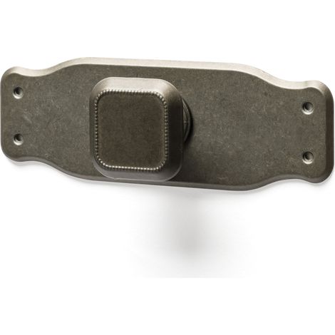 Pomo en placa con acabado champange de zamak, dimensiones: 110x38x24mm - (1/4)