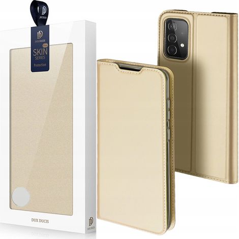 Dux Ducis Skin Pro Holster-Schutzhülle mit Klappmechanismus für Samsung Galaxy A73 Gold (1/5)