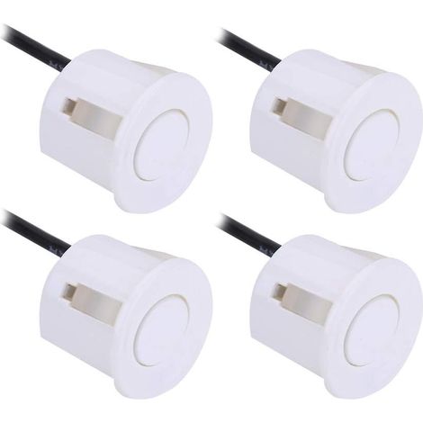 Sensori di parcheggio, 4 pezzi Sensori di parcheggio universali per auto Sensori di assistenza al parcheggio Sensori per assistenza al backup Sonda bianca 22 mm