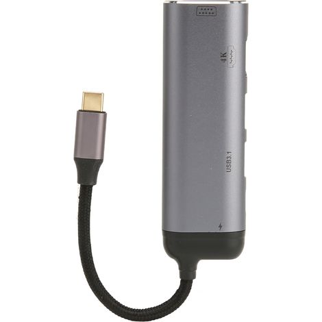 Station d'accueil USB-C 100W avec ports multiples, USB 3.1, HDMI 4K pour ordinateur portable et PC, hub universel (1/5)