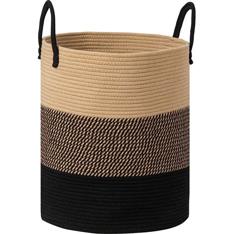 Panier à linge en tissu 45 L – Multifonctionnel – Idéal pour le salon, la chambre, la salle de bain, les jouets et les vêtements (1/5)