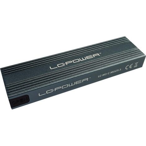 Carcasa M.2 LC-M2-C-MULTI-3 LC-Power USB3.2 M.2 SSD (NVMe y SATA) (1/4)