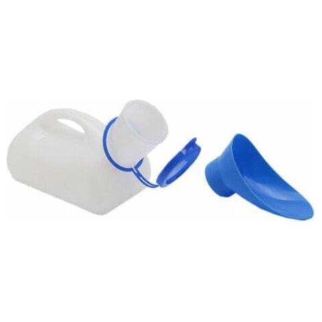 Unisex-Autourinal, Toilettenurinal für Männer und Frauen, Urinflaschen, Bettpfannen, mit Deckel und Trichter, Kunststoffbox fürs Auto, für Senioren, Kinder, zum Campen und für Outdoor-Aktivitäten