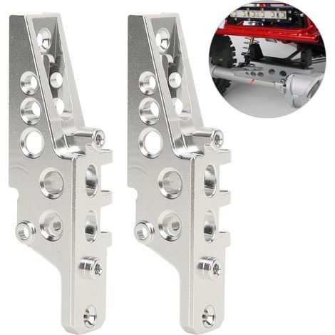 Kit de raccords de choc avant/arrière pour Axial RR10 Wraith 1/10 - Argent (1/3)