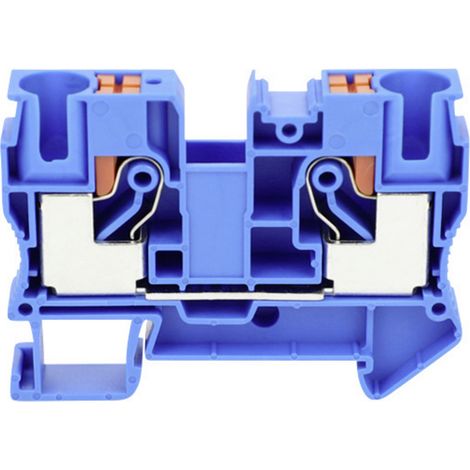 TRU COMPONENTS TC-JPT10 Blue Durchgangsklemme 10.2 mm Schnellanschluss Polzahl: 2 0.5 mm² 10 mm²  Bl (1/2)