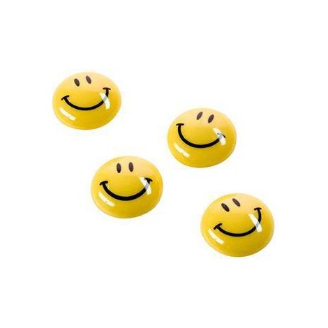 Magnet ® Smiley 20mm 0,04kg Ferrit gelb 8 St./Pack. (1/4)