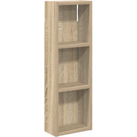 vidaXL Bathroom Wall Cabinet with Shelf Sonoma Oak 20 x 10 x 60.5 cm