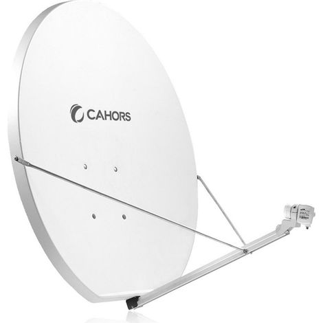 Parabole fibre SMC 120 cm + Monture fixe Az / El Acier galvanisé - Cahors - Gain 41,3 dB, 10,7 - 12,75 GHz (1/2)