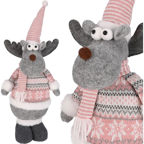 Renna Babbo Natale Alce natalizio figurina per l'albero di Natale (1/5)