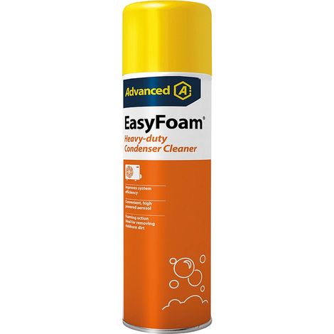 Aspen Pumps – Nettoyant aérosol EasyFoam 600 mL – Formule moussante pour condenseurs – Élimine graisses et dépôts tenaces – Jet puissant pour nettoyage en profondeur