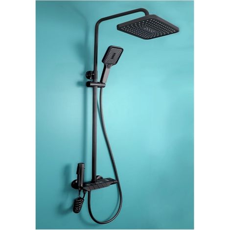 Ensemble de douche mitigeur thermostatique intelli Ensembles de robinets de douche de salle de bains à affichage numérique, accessoires de salles de bains Le débit d'eau produit de l'électricité, ense (1/5)