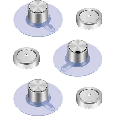 Magnetisches Seifenschalen-Set (3-teilig), Saugnapf-Design, starke Haftung, kann ohne Bohren im Badezimmer oder in der Küche installiert werden, hergestellt aus Edelstahlmagneten.