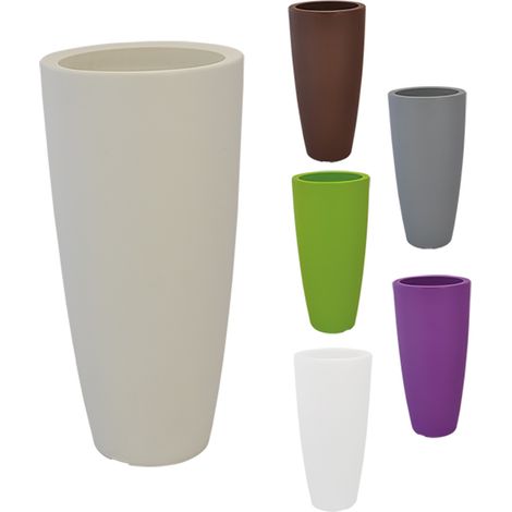 1PZ VASO TONDO 'STILO' diametro cm 40xh.90 - 20 lt. antracite